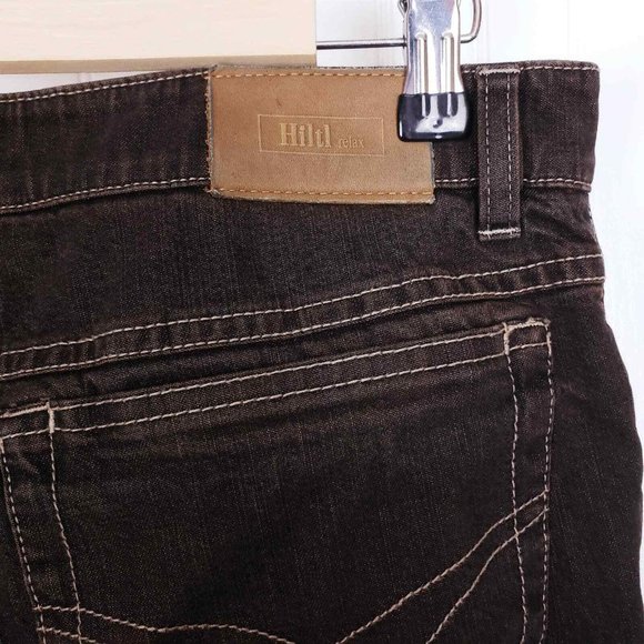 Hiltl "The Ultimate Trouser" Brown Relax Stitched Jeans, Men's 30 x 33 - Picture 4 of 10